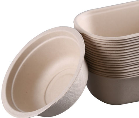 Compostable  Bagasse Paper Food Bowl for Hot and Cold Food