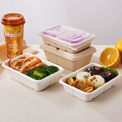 Refrigerable Microwavable OEM Bagasse Food Containers