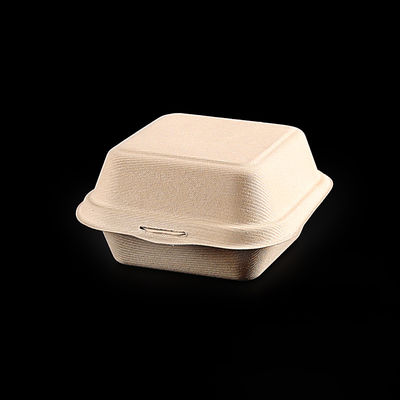 Takeaway Environmental Clamshell 600ml Bagasse Food Containers