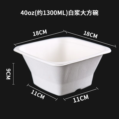 Sustainable 30OZ Biodegradable Takeaway Food Containers
