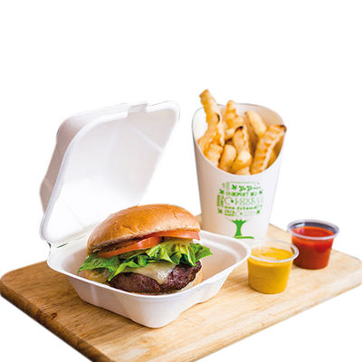 Hamburger Waterproof Biodegradable Takeaway Boxes