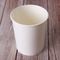 Disposal White Kraft Paper Ice Cream Cup with Lid for Take Away