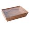 Kraft Paper Box with Clear Lid for Salad, Fruit and Cold Food