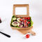 Kraft Paper Box with Clear Window for Salad Fruit and Cold Food