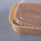 PP Lid Serving Disposable  Paper Takeaway Fruit Salad Containers