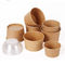 SGS 8oz Disposable Kraft Paper Cups  Ice Cream Containers