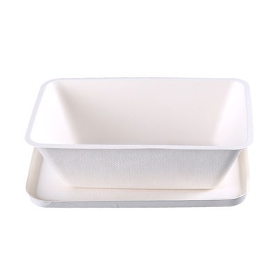 Leakproof Recyclable Biodegradable Takeaway Boxes With Lid