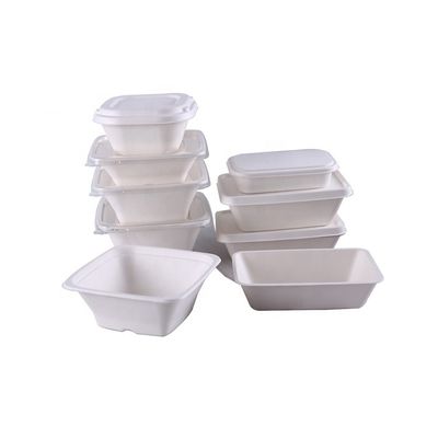 Microwavable Compostable Bagasse Food Containers for Take out