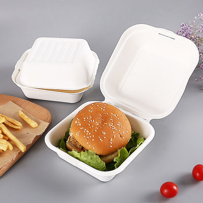 Compostable Hamburger 1200ML Bagasse Food Containers
