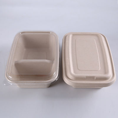 Biodegradable 2 Compartment Renewable Bagasse Food Containers