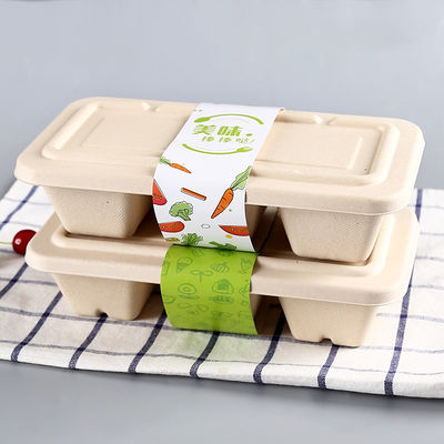 Biodegradable Disposable Rectangle 750ml 1000ml Bagasse Packaging Lunch Box