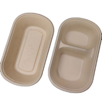 Harmless Compost OVAL Leakproof Bagasse Food Containers