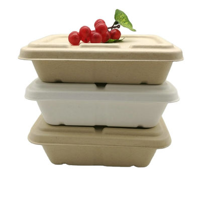 Waterproof 950ml Biodegradable Takeout Containers