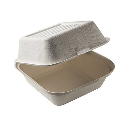 Microwavable Environmental Bagasse Clamshell Containers