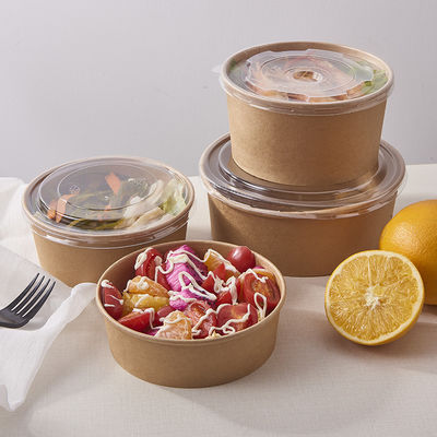 Heatproof Kraft Takeaway Box Disposable Containers With Increased Thickness