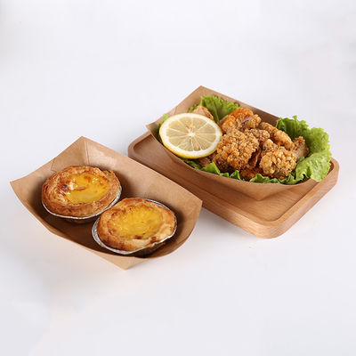 Environmentally Friendly Disposable Boat Shape Fry Chicken Food Paper Box