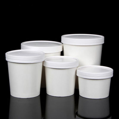 Personalized 16oz Disposable Hot Soup Bowl  Paper Takeaway Containers