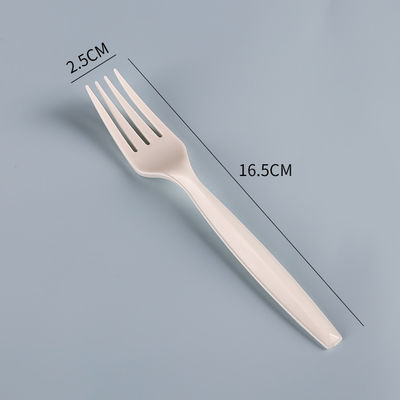 5.6inch Cornstarch Sustainable Compostable PLA Fork Wooden Cutlery