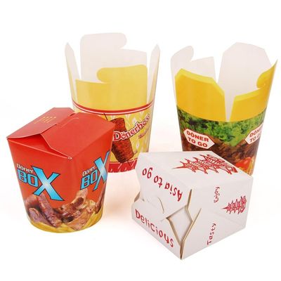 32oz Custom Printed Disposable Pasta Paper Takeaway Food Containers