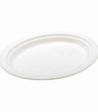 Multi Compartments 280mm Sugarcane Pulp Plates Compostable Tray