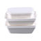 Bagasse Rectangle 750ml Pulp Food Containers With Lid