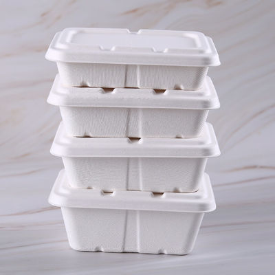 Microwavable Compostable Bagasse Food Containers for Take out