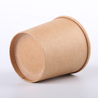 Environmental Kraft Paper Bowls Yogurt Ice Cream Soup for Takeaway