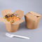 Environmental 16OZ 26OZ Kraft Paper Noodles Boxes for Takeaway