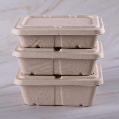 SGS  Biodegradable Wheat Straw Fruit Pulp Food Containers With Lid