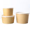 Kraft Paper Ice Cream Takeaway Containers with Lid