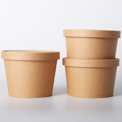 8oz 12oz 16oz 26oz 32oz Disposal Kraft Paper Cup for Ice Cream