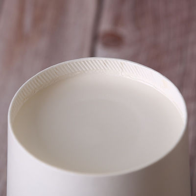 Disposal White Kraft Paper Ice Cream Cup with Lid for Take Away