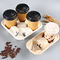 Stackable 4 Cup Bagasse Paper Coffee Cup Tray Cup Holder