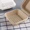 Refrigerable Hamburger 100mm Bagasse Clamshell Containers