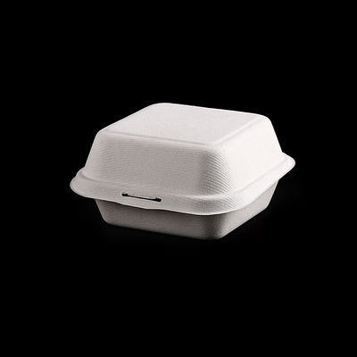 Takeaway Environmental Clamshell 600ml Bagasse Food Containers