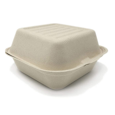 Sanitary Hamburger 600ML Bagasse Food Containers