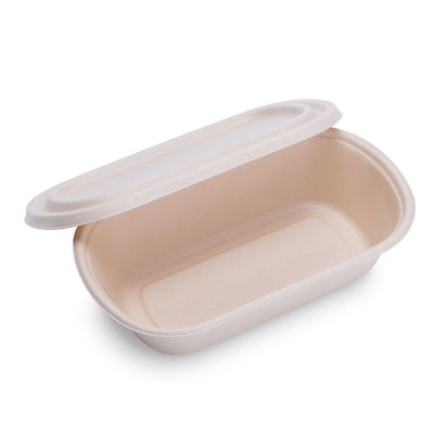 Harmless Compost OVAL Leakproof Bagasse Food Containers