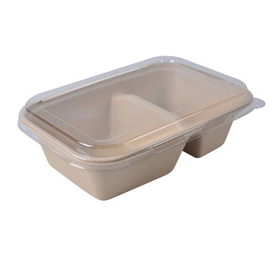 TUV Microwavable 3 Compartment Biodegradable Food Boxes