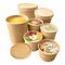 Eco-friendly Kraft Paper Cup for Yogurt Ice Cream Hot Soup