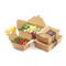 Degradable  Restaurant Visible ODM Kraft Paper Lunch Box