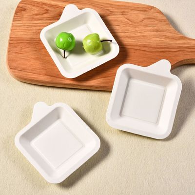 Takeout Eco Friendly Disposable 110mm Sugarcane Pulp Plates