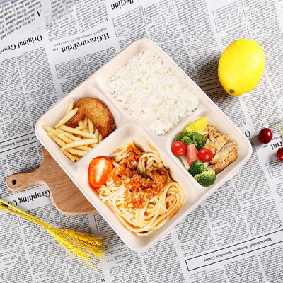 Zhuangjia Biodegradable Takeout Sugarcane Pulp Plates