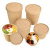 Environmental Kraft Paper Bowls Yogurt Ice Cream Soup for Takeaway