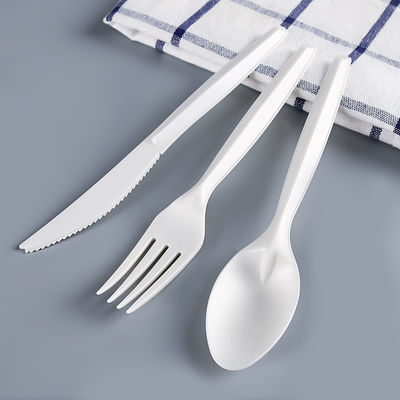 Bioplastic Compostable Cornstarch PLA Cutlery Utensils Sturdy