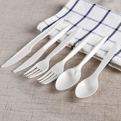 Bioplastic Compostable Cornstarch PLA Cutlery Utensils Sturdy