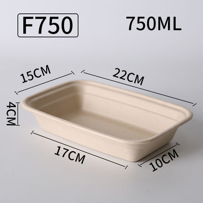 Home Hotel 750ml Rectangle Wheat Straw Food Container With Lid