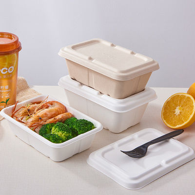 500ml Fast Food Sugarcane  Takeout Pulp Food Containers