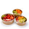 750ML KRAFT DISPOSABLE SUSHI SALAD CONTAINERS BOWLS WITH LIDS