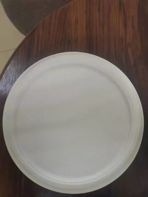 Compostable 10&quot; Sugarcane Bagasse Paper Plates space saving