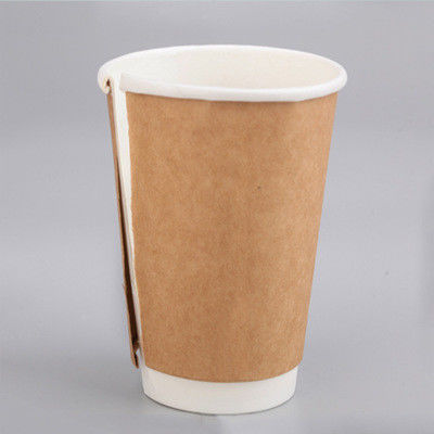 16oz Coated Printed Double Wall Takeaway Coffee Cups Eco Friendly